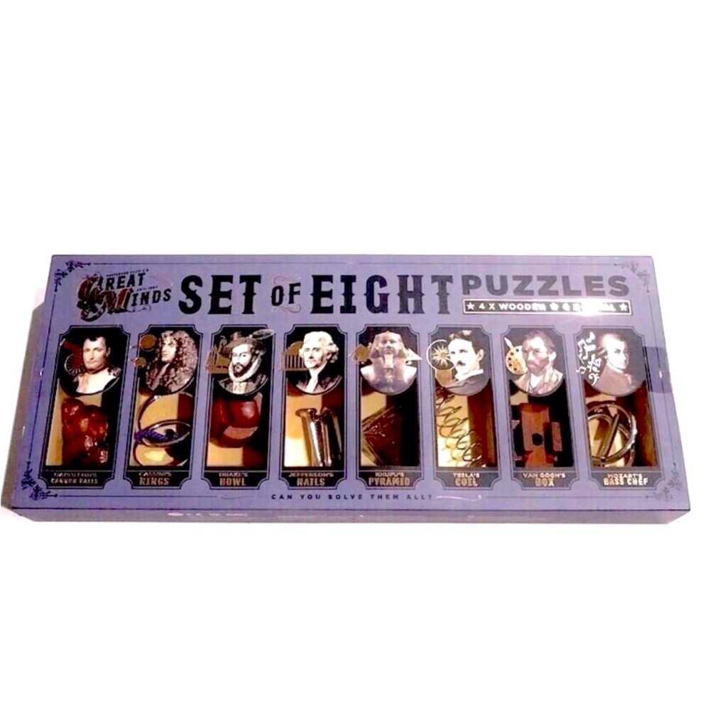 Set of Eight Great Minds Puzzles